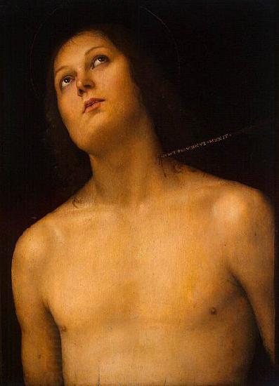 Pietro Perugino Bust of St Sebastian China oil painting art